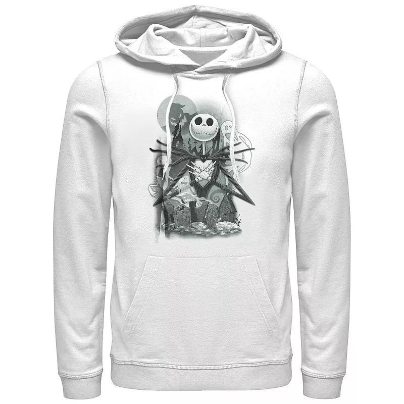 Disneys The Nightmare Before Christmas Cemetery Mens Graphic Hoodie Product Image