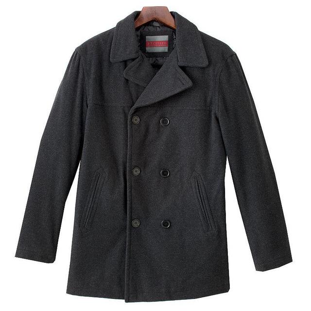 Mens Excelled Wool Blend Peacoat Black Product Image