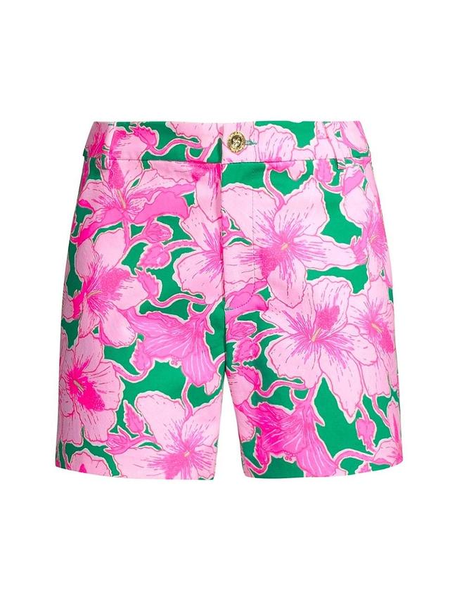 Womens Gretchen Cotton Floral Shorts Product Image