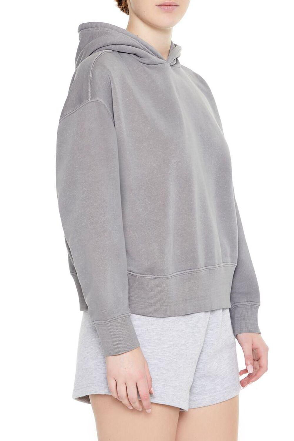 Fleece Drop-Sleeve Hoodie | Forever 21 Product Image