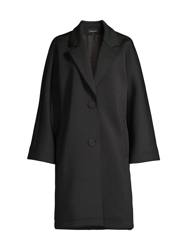 Womens Neoprene Topsitched Coat Product Image