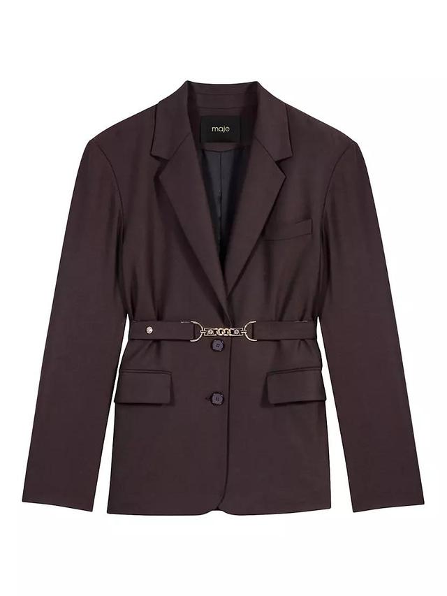 Belted Suit Jacket Product Image