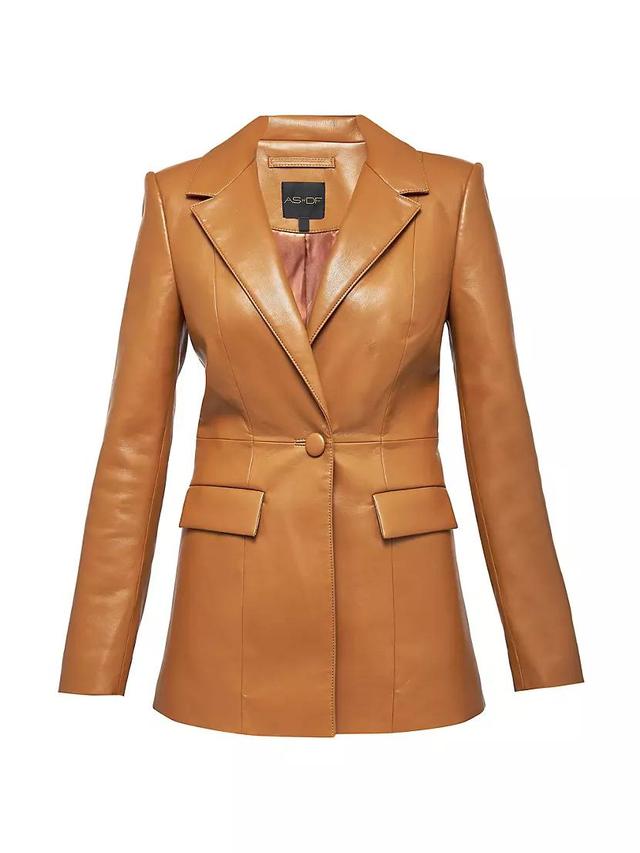 Finn Recycled Leather Blazer Product Image