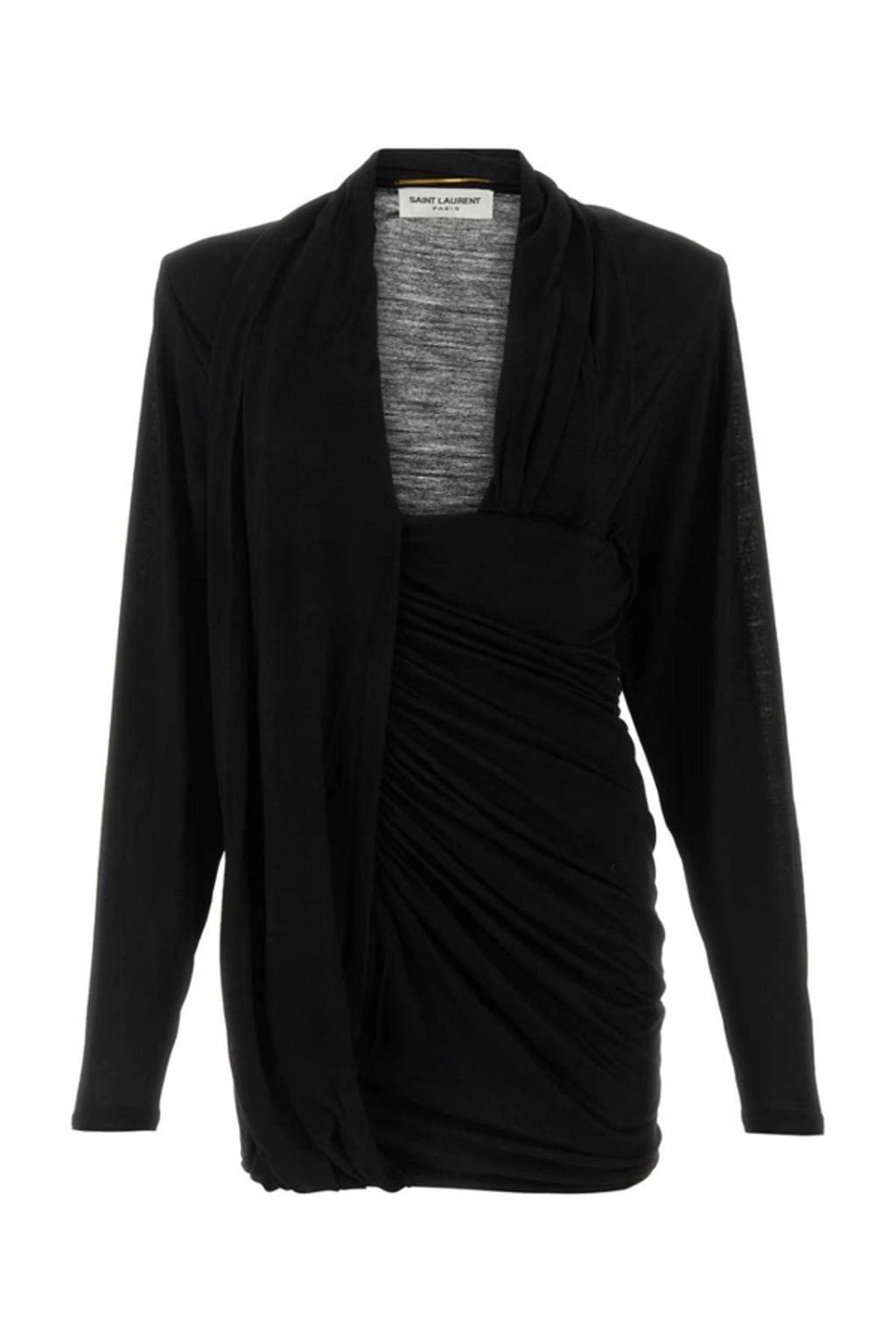 Draped Long In Black Product Image