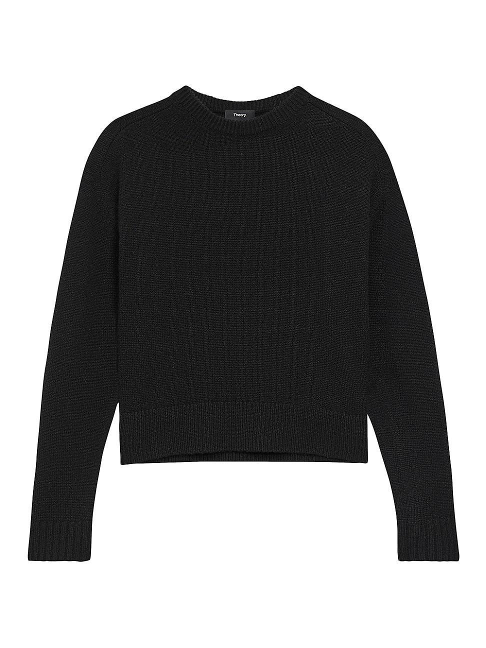 Womens Cashmere Crop Sweater Product Image