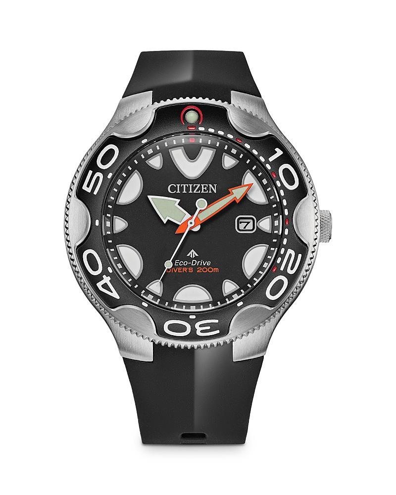 Citizen Mens Promaster Dive Orca Three Hand Black Strap Watch Product Image