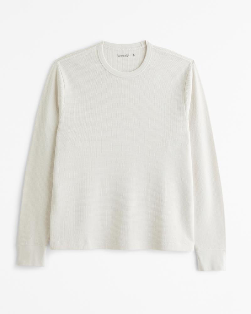 Long-Sleeve Layering Micro-Waffle Tee product image