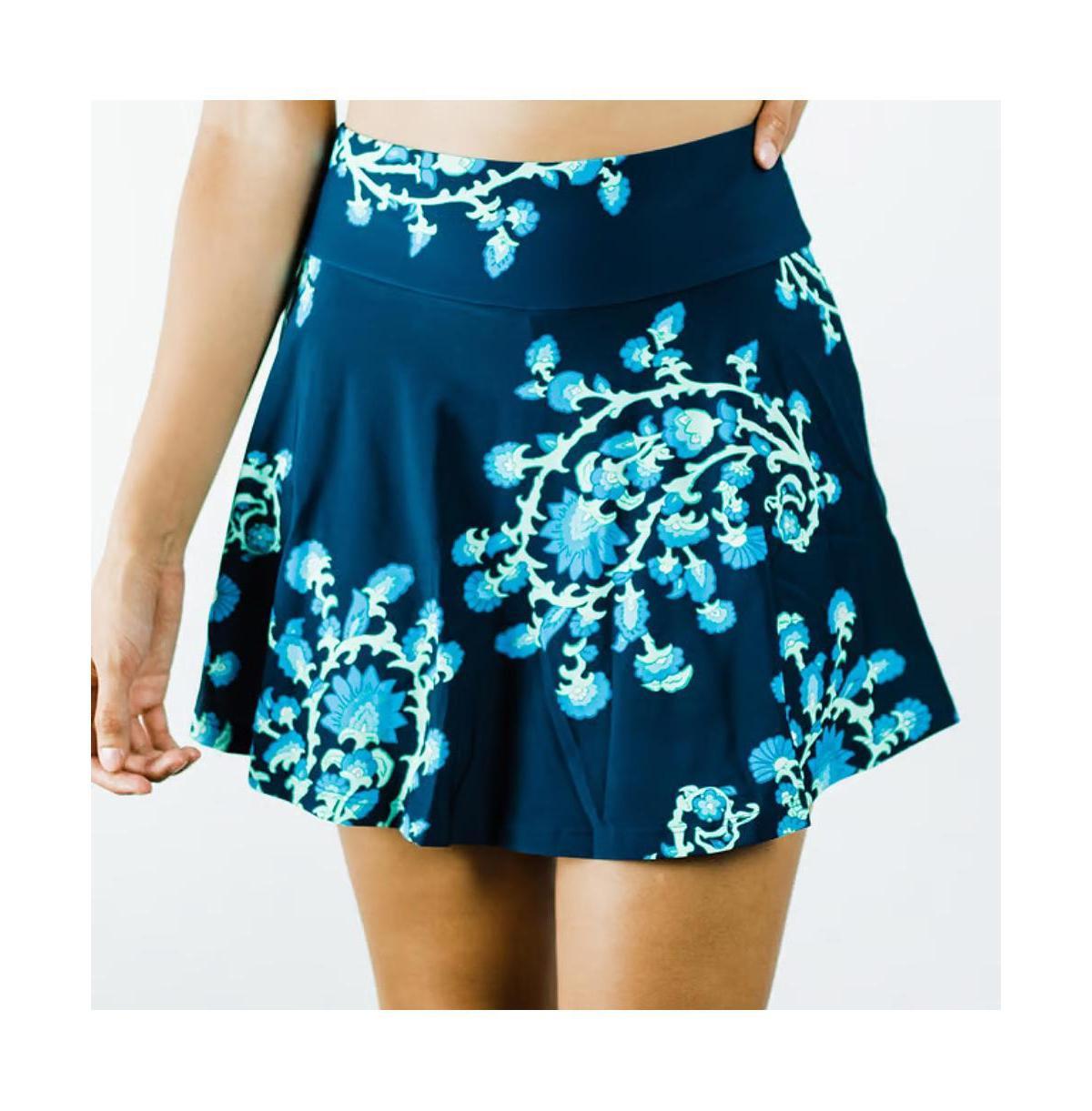 Calypsa Womens Flowy Swim Skort Product Image