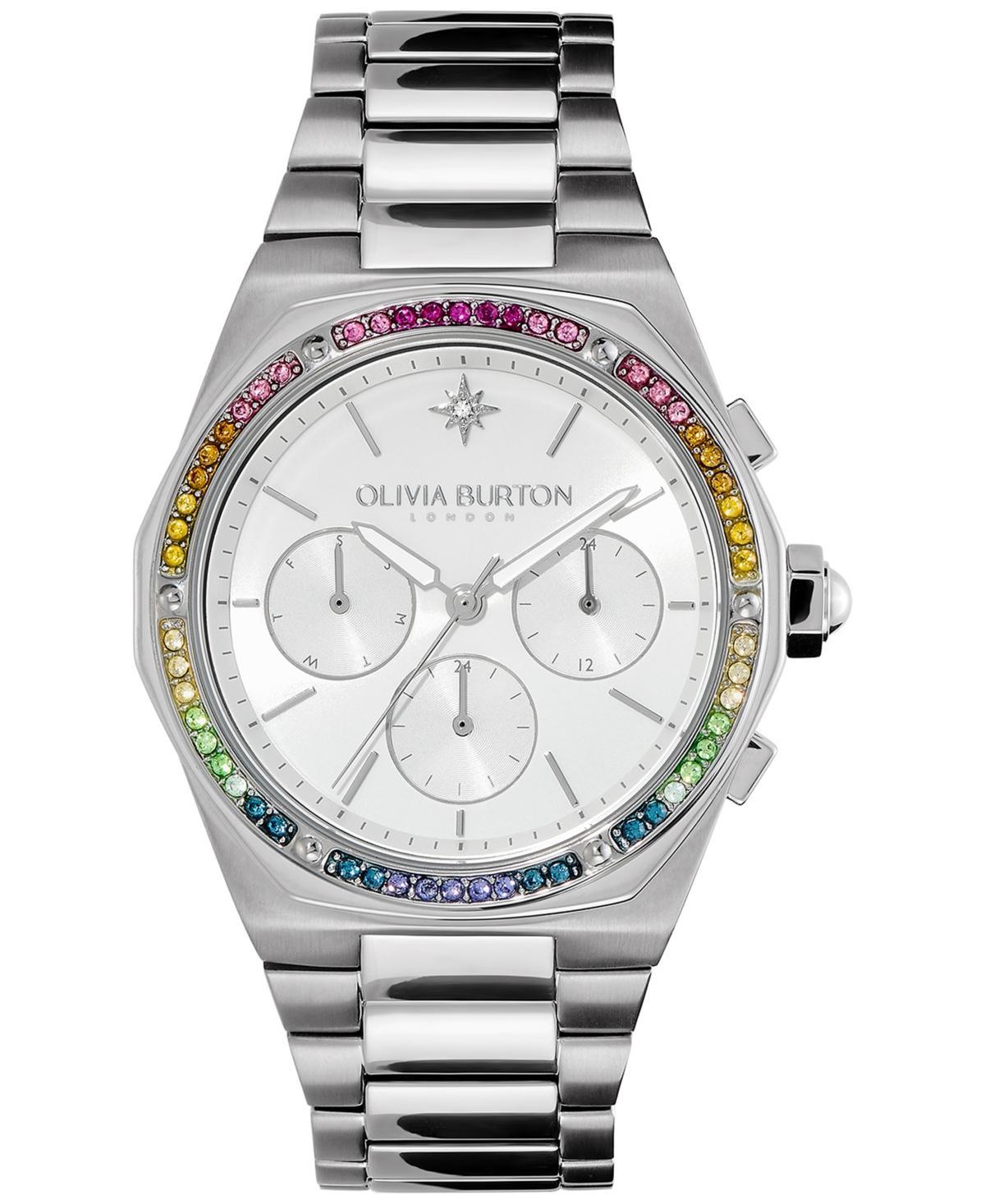 Olivia Burton Hexa Multifuction Rainbow  Stainless Steel Bracelet Watch Product Image