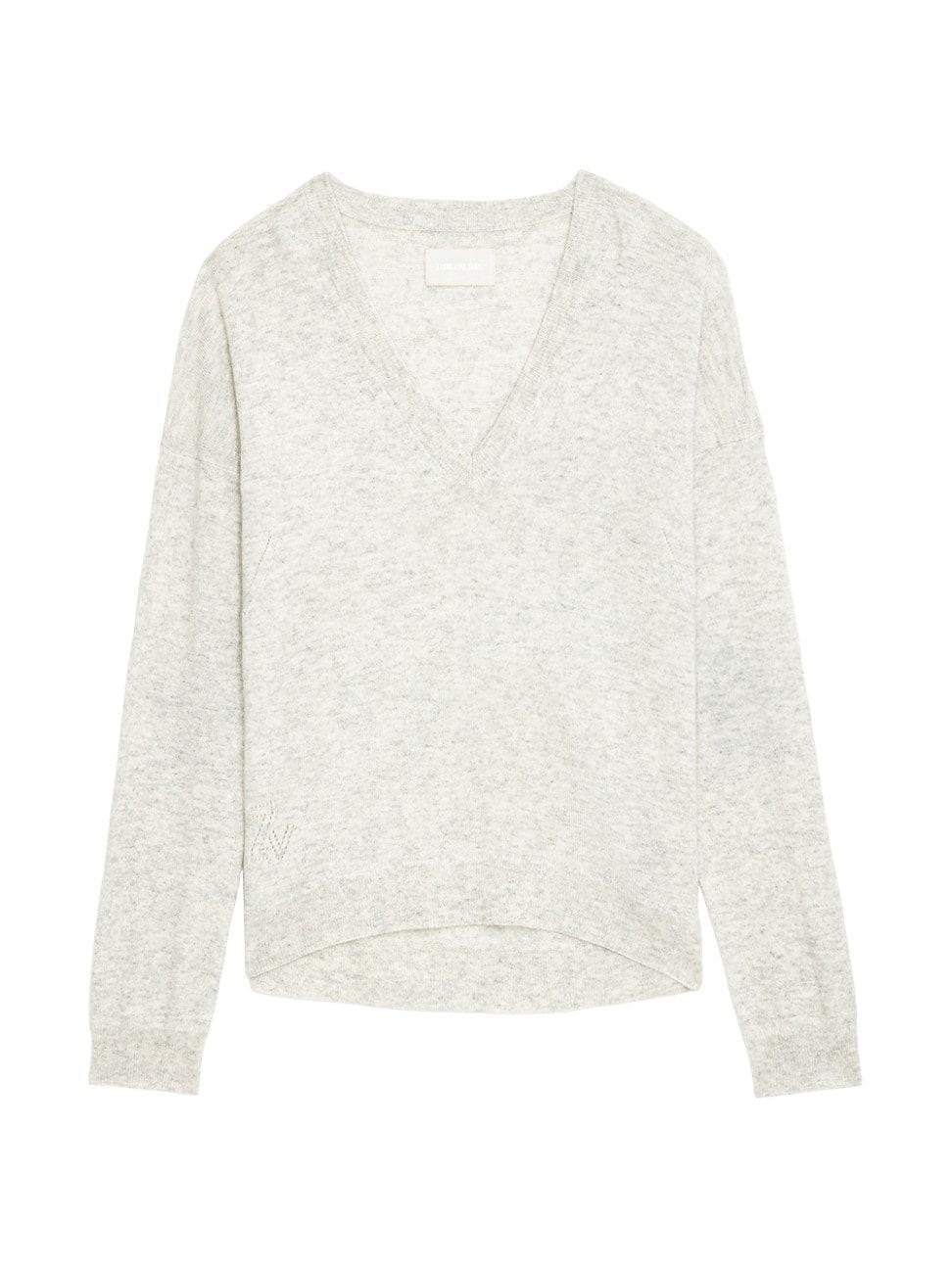 Womens Vivi Cashmere V-Neck Sweater Product Image