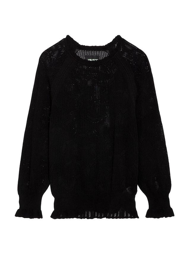 Womens Moria Cotton Dentelle Knit Sweater Product Image