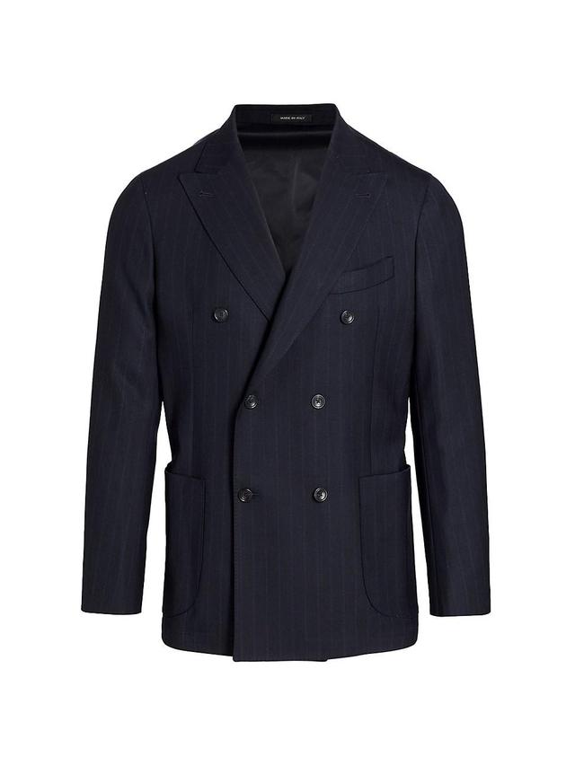 Mens COLLECTION Pinstriped Double-Breasted Sport Coat Product Image