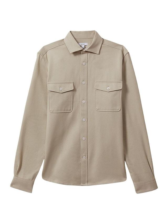 Mens Arlo Woven Button-Up Overshirt Product Image