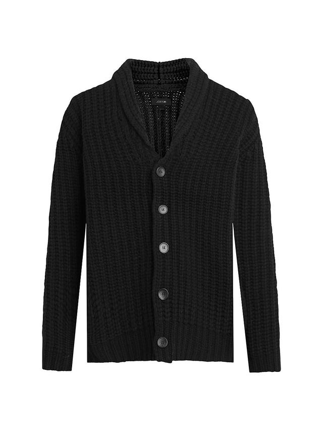 Mens Wool Shawl Collar Cardigan Product Image