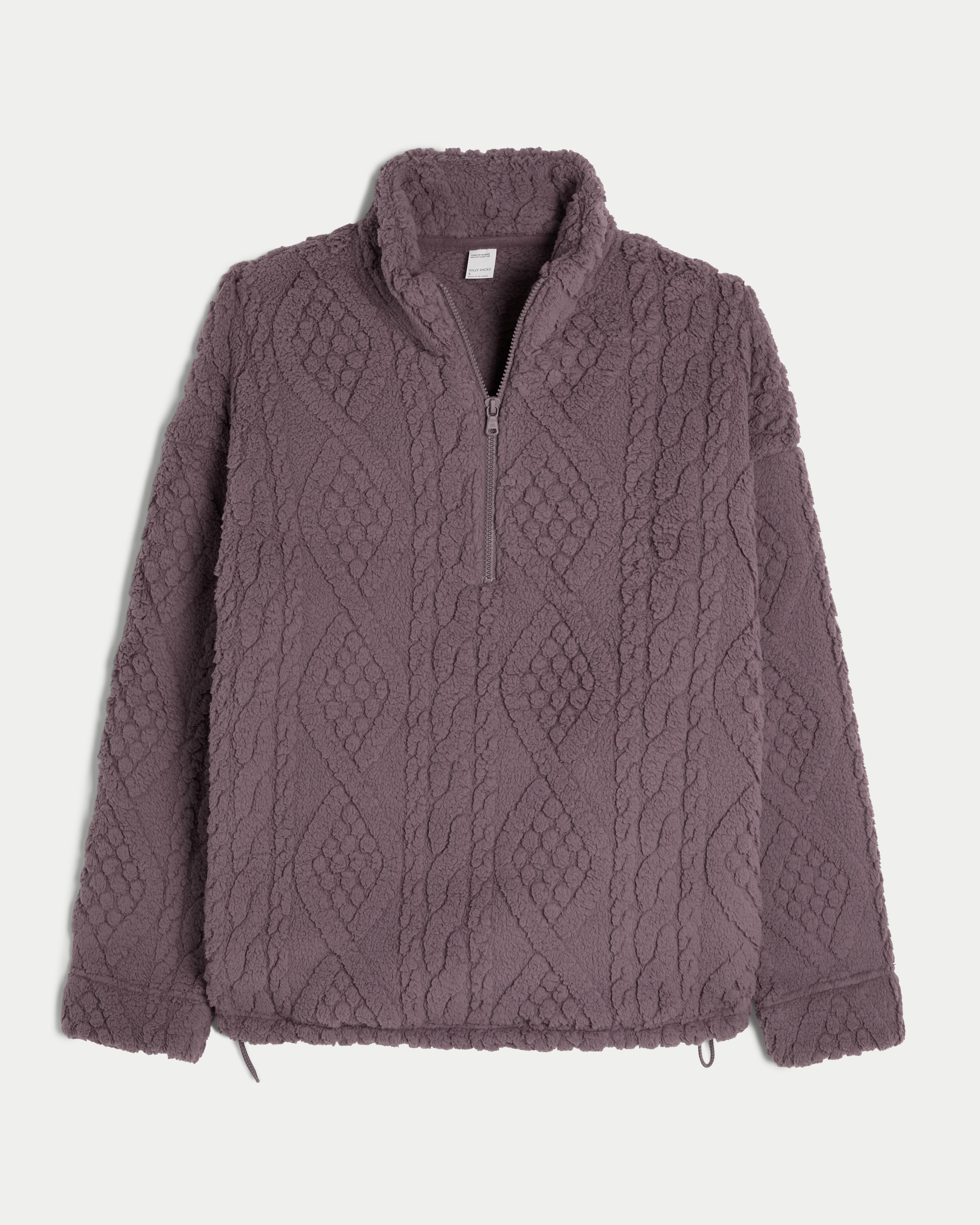 Gilly Hicks Cozy Quarter-Zip Sweatshirt Product Image