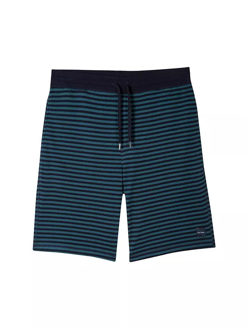 Stripe Drawstring Pique Shorts Product Image