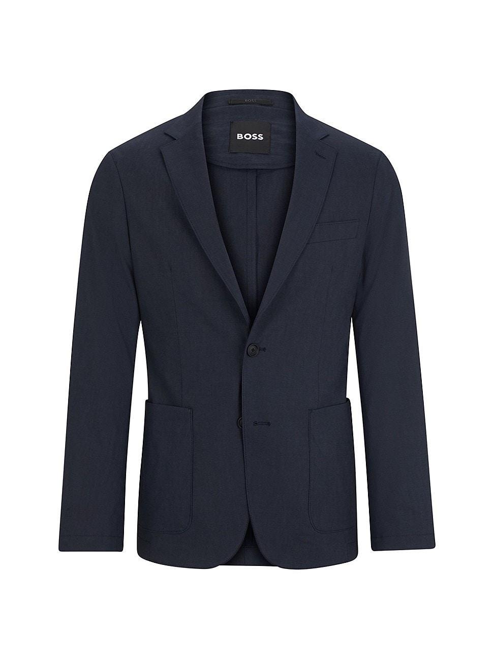 Mens Slim-Fit Single-Breasted Jacket Product Image