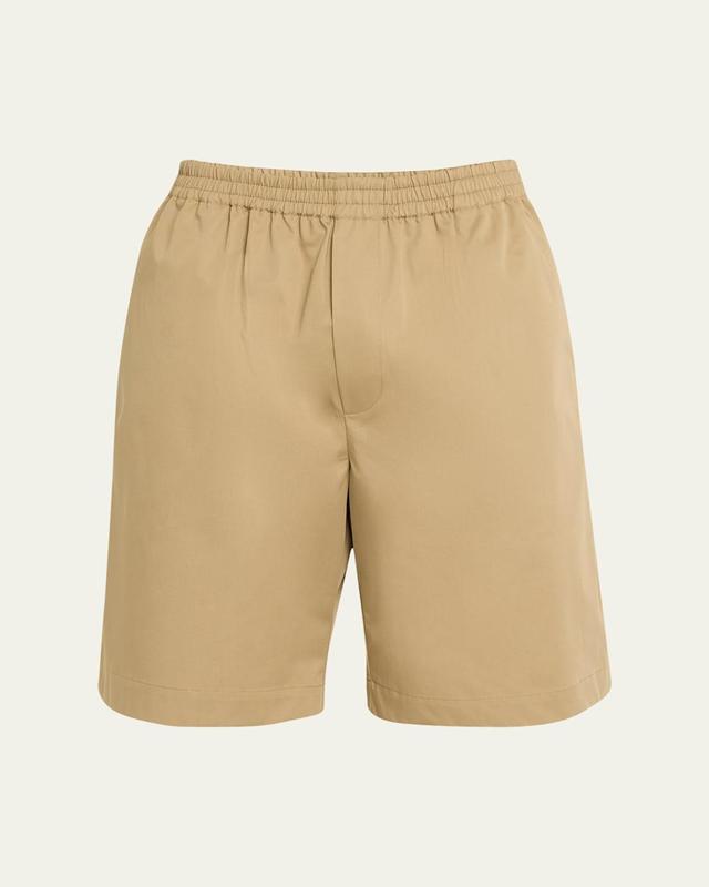 Mens Elastic-Waist Cotton Shorts Product Image