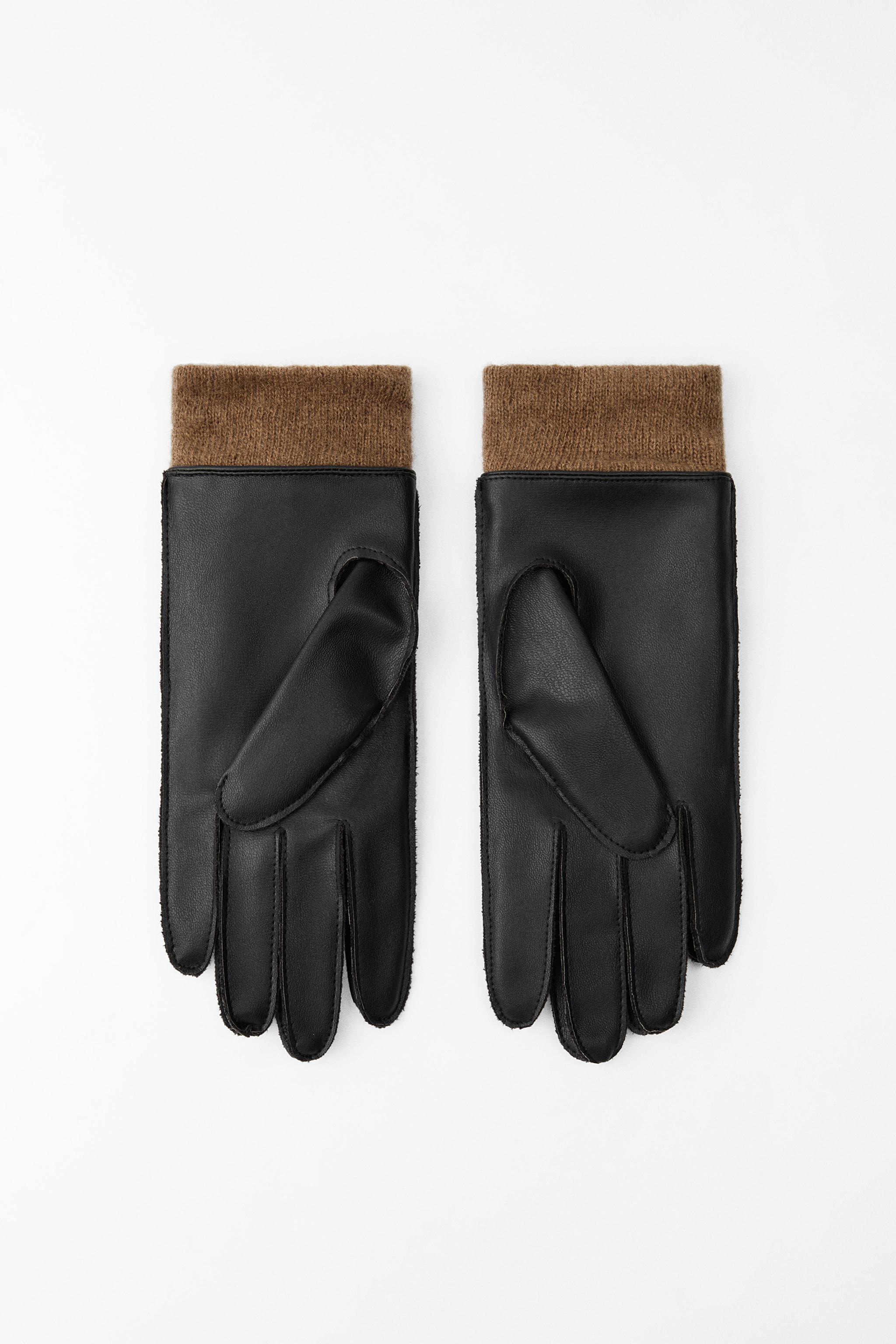 FAUX LEATHER SHORT GLOVES Product Image