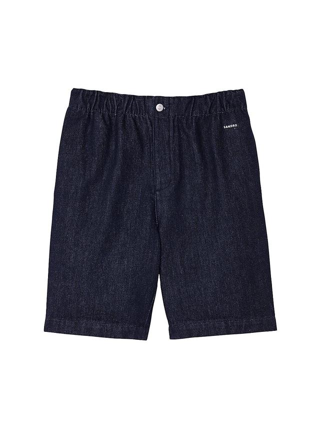 Mens Raw Denim Bermuda Shorts Product Image