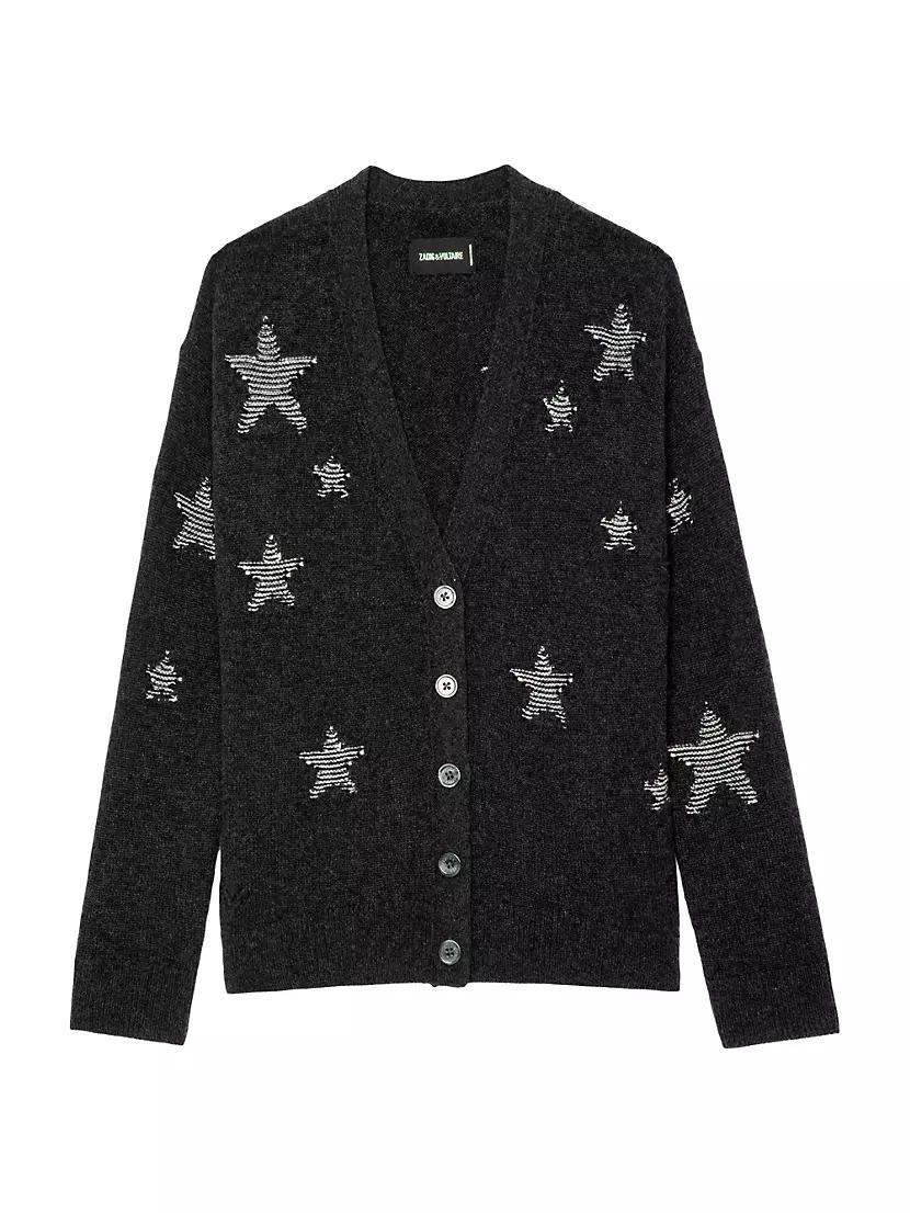 Womens Mirka Stars Cashmere Knit Cardigan Product Image