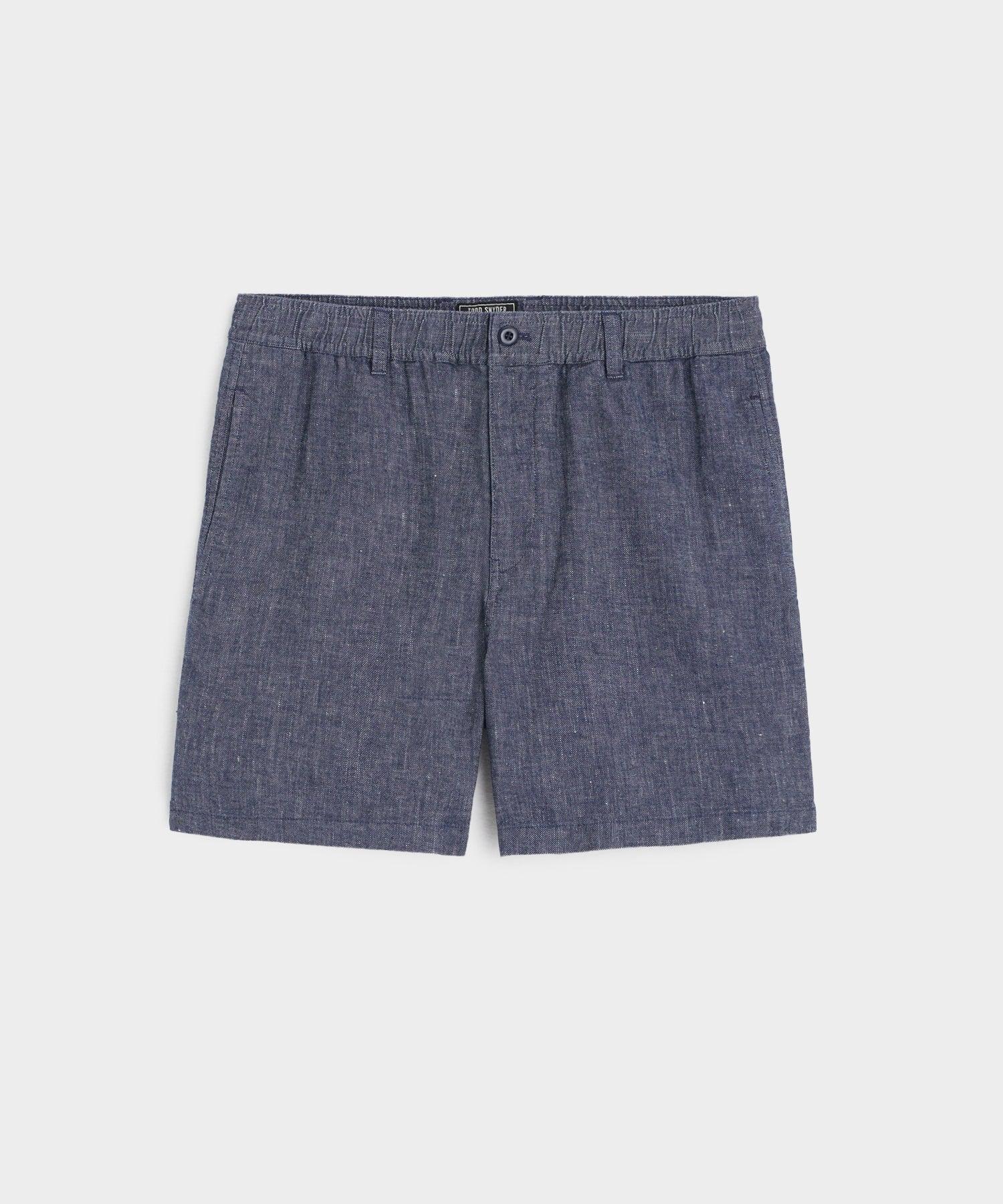 5" Linen Beachcomber Short in Chambray Product Image