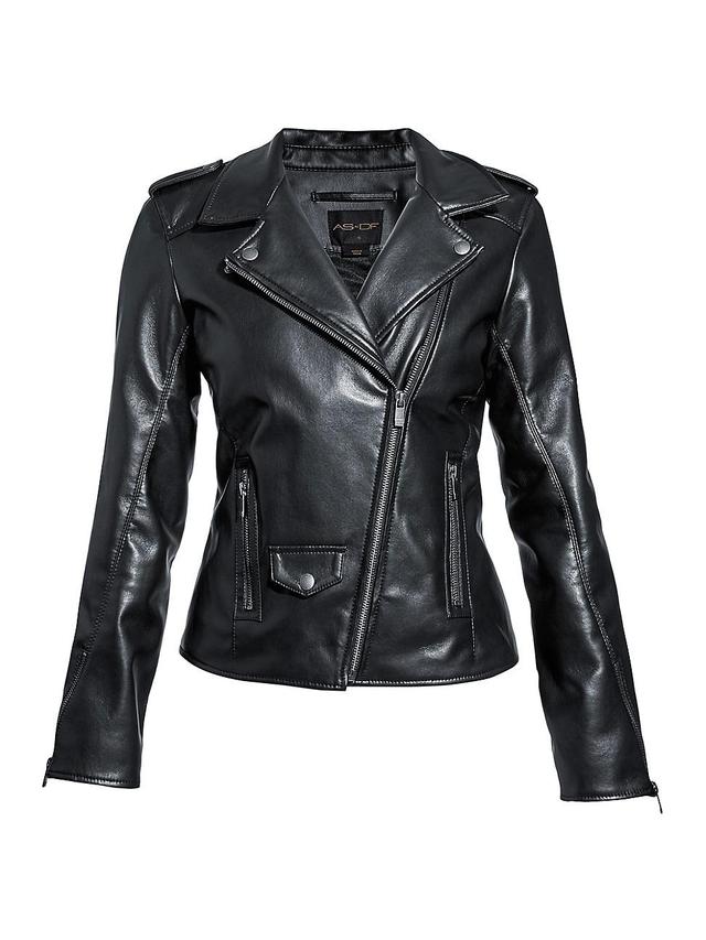 Womens Cult Recycled Leather Jacket Product Image