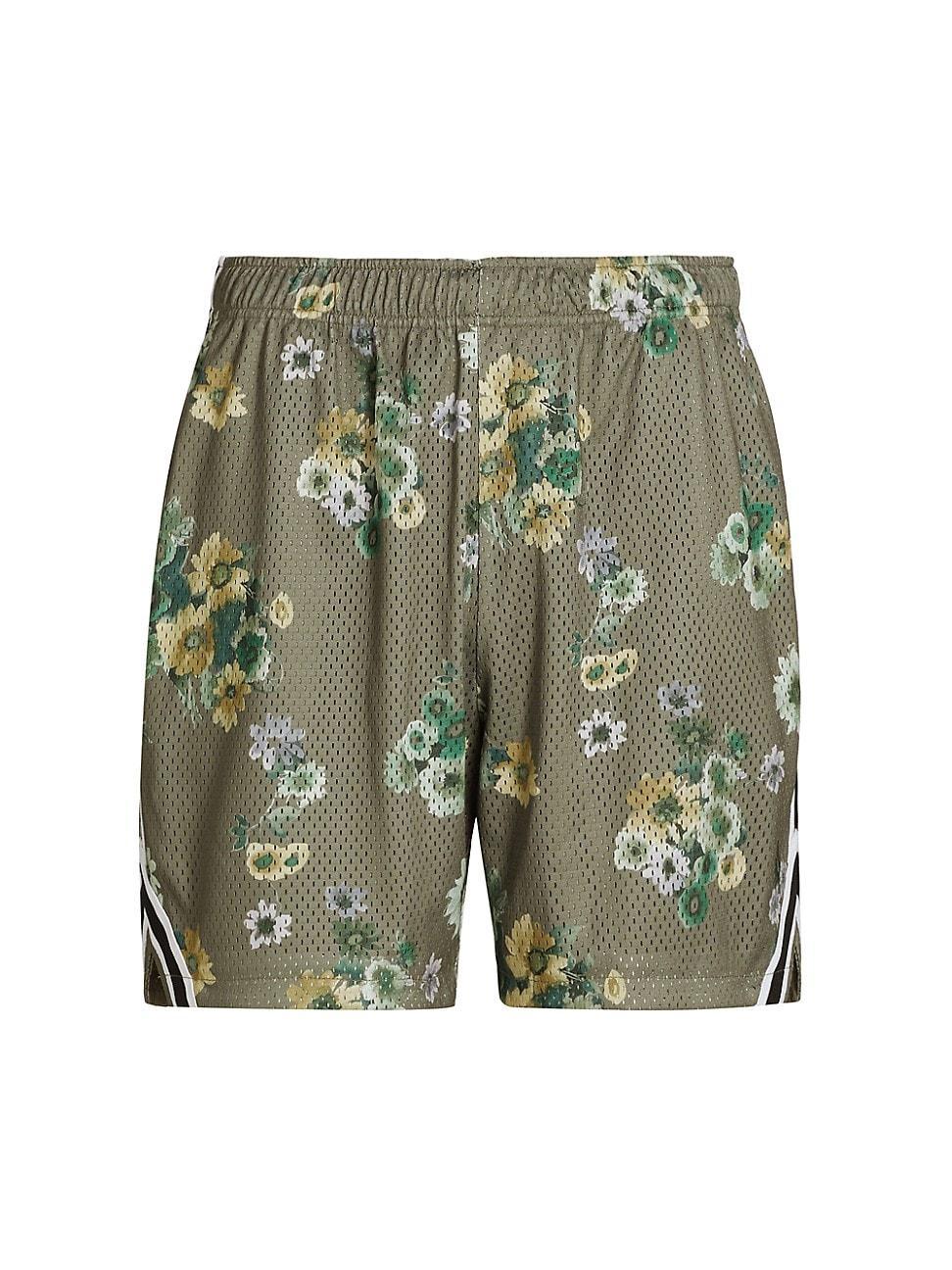 Mens Rivalry Floral Mesh Shorts Product Image