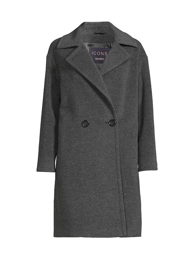 Womens Wool-Cashmere Double-Breasted Coat Product Image