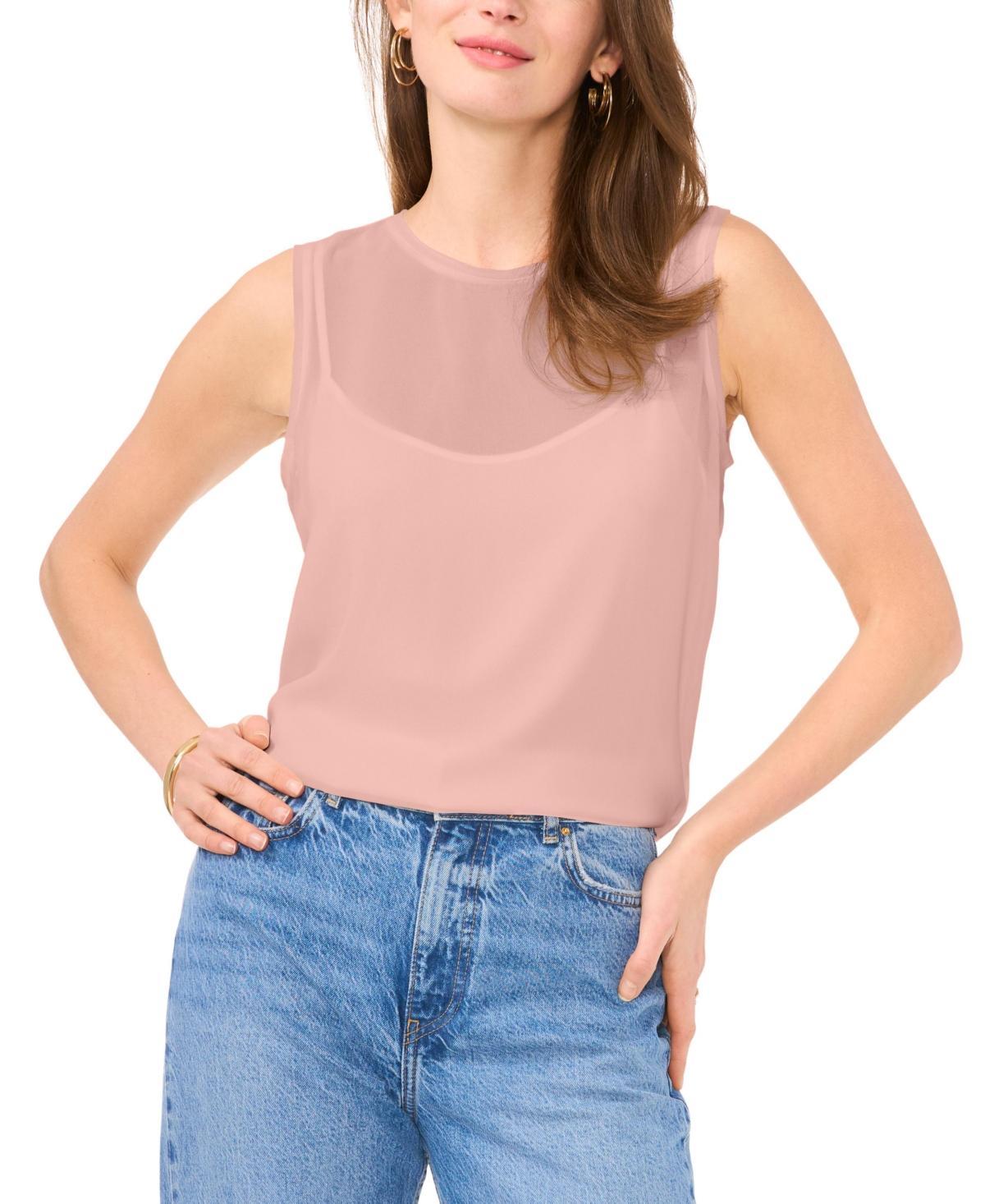 Vince Camuto Womens Layered Sleeveless Top Product Image