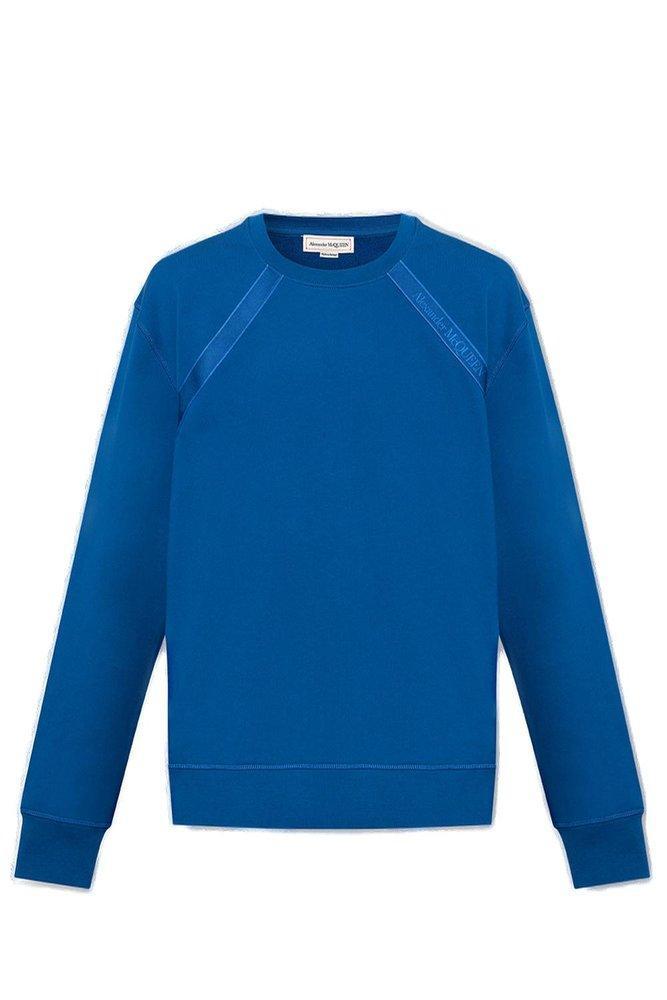 Logo Taped Sweatshirt In Blue Product Image