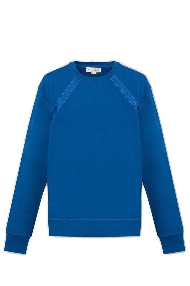 Logo Taped Sweatshirt In Blue Product Image