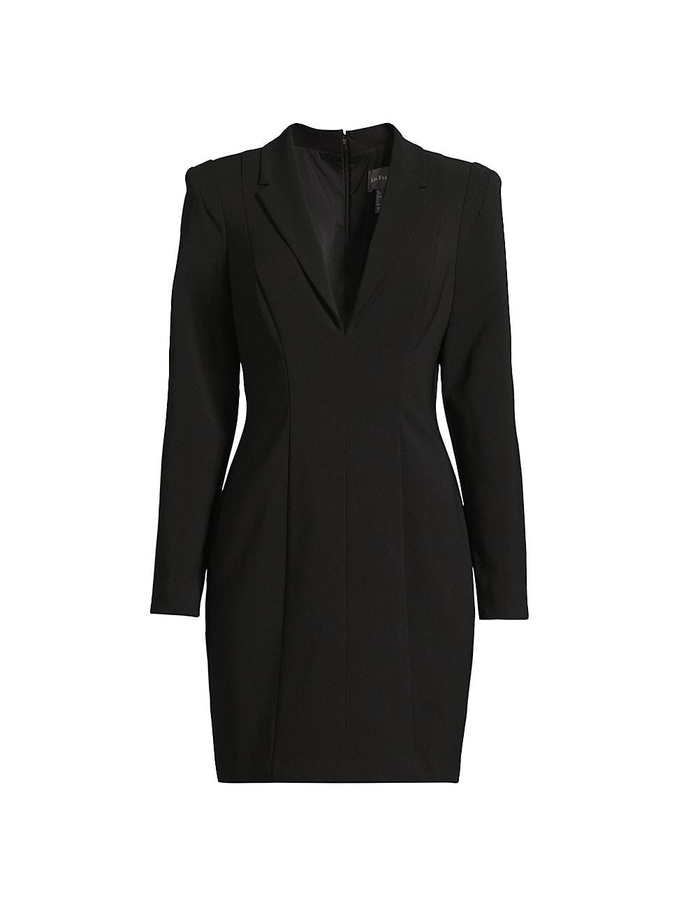 Womens Stretch Crepe Blazer Minidress Product Image