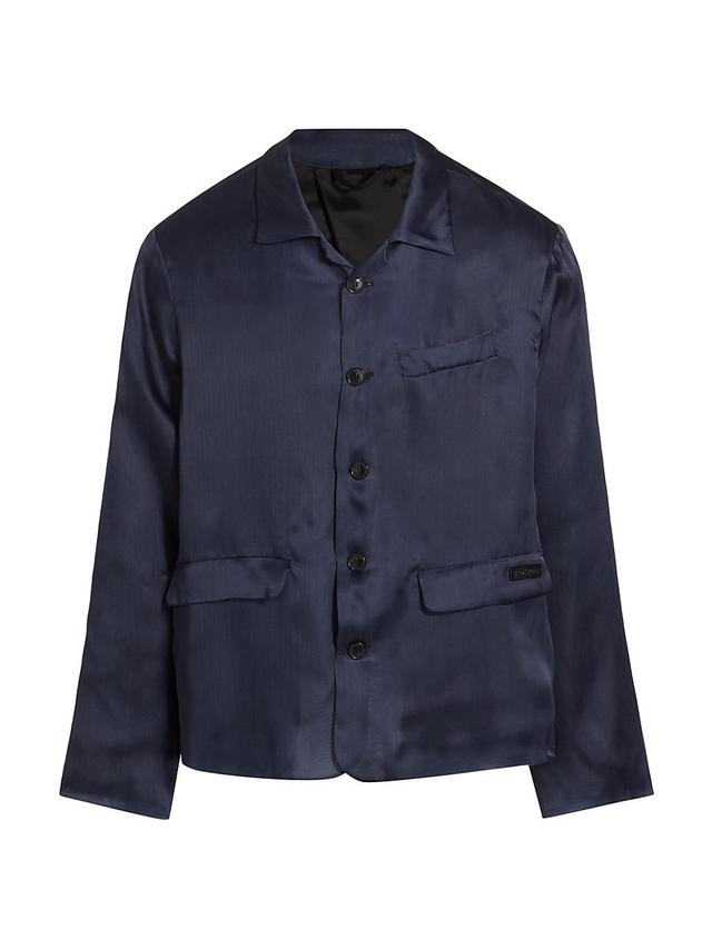 Mens Silk Shirt Blazer Product Image