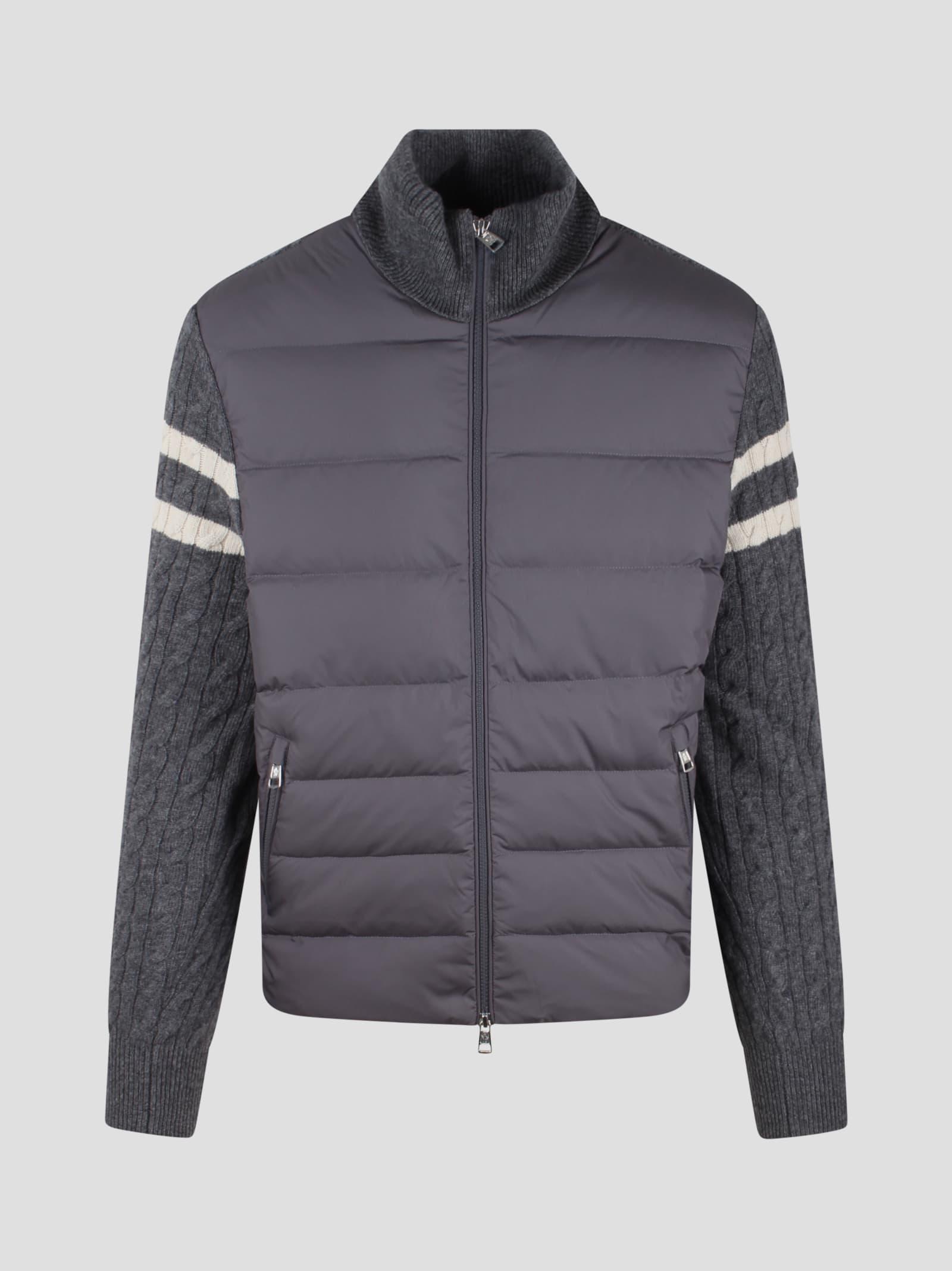 Quilted Zip In Grey Product Image