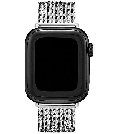 Olivia Burton Womens Silver Apple Watch Strap Product Image