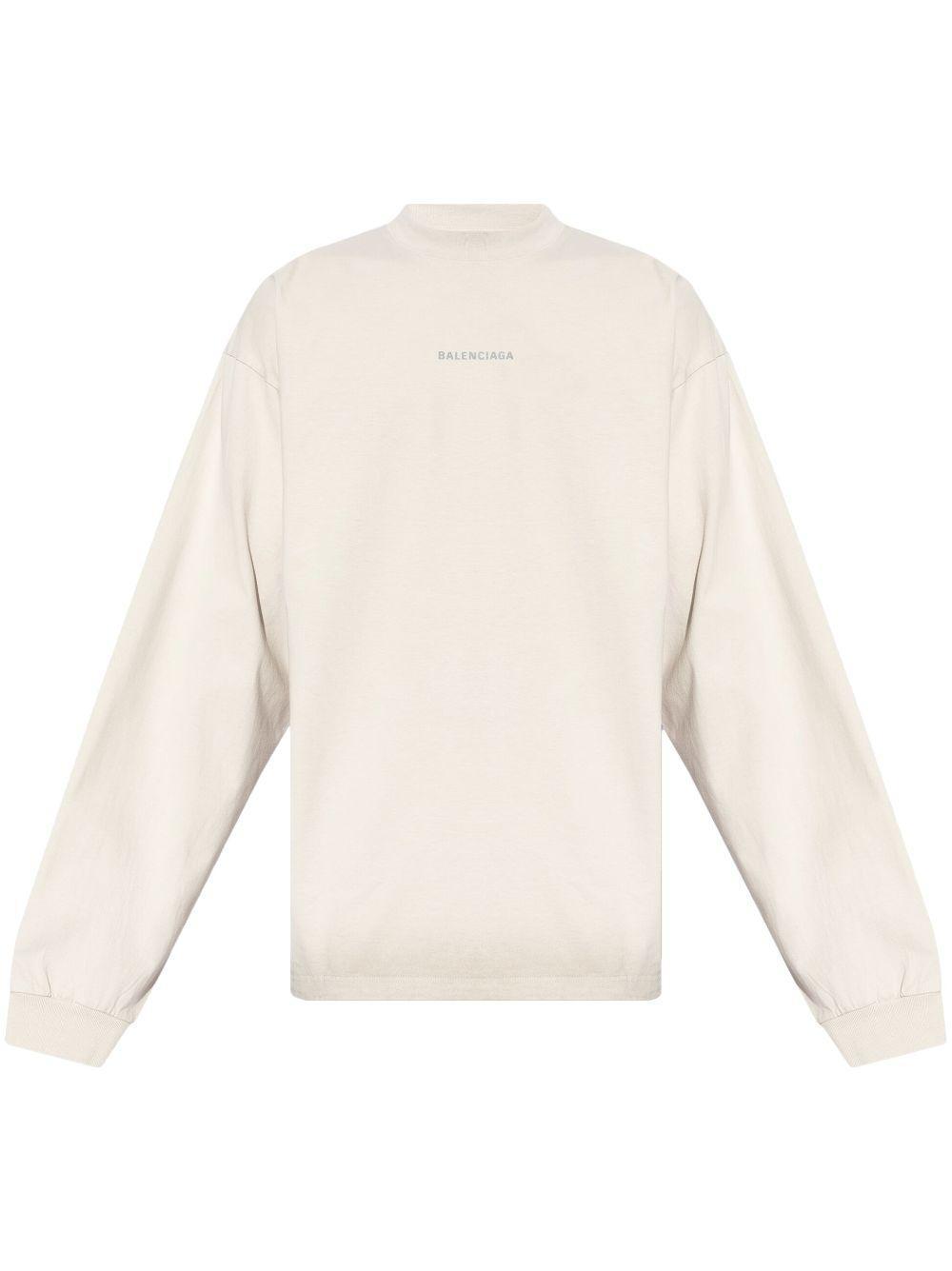 BALENCIAGA Ls Medium Fit Tshirt In White Product Image