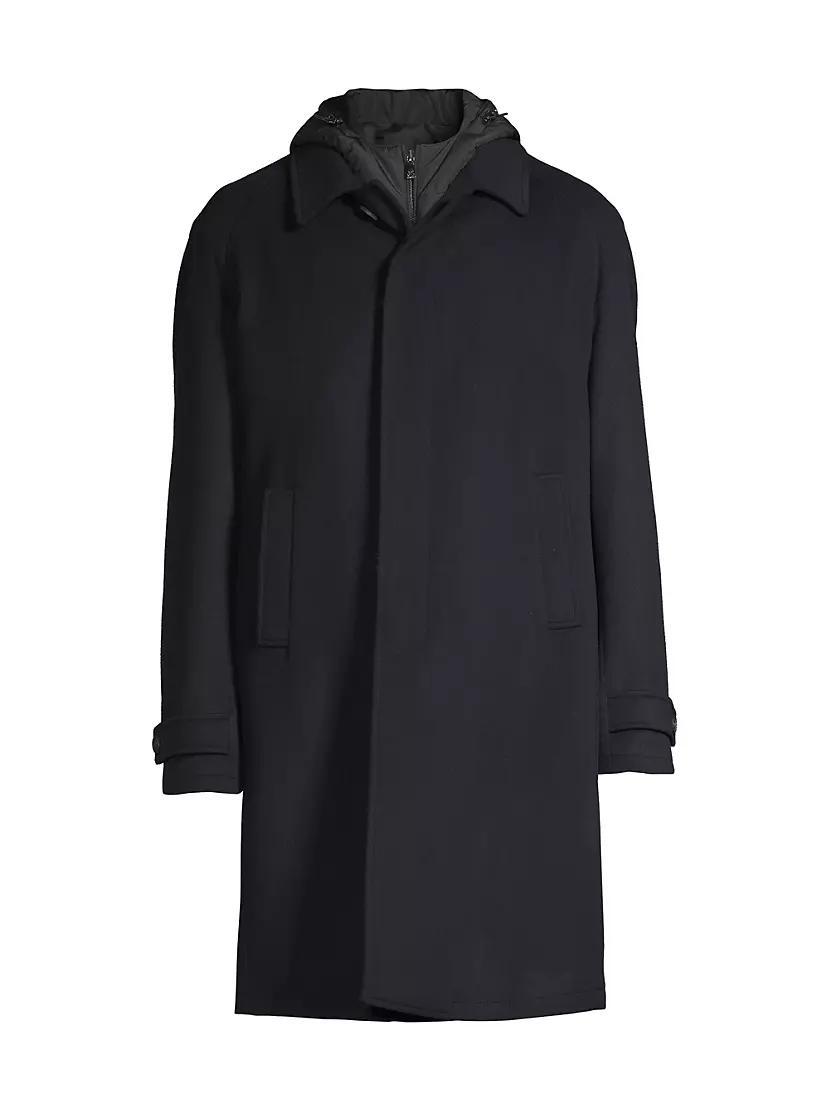 Hooded Wool Coat Product Image