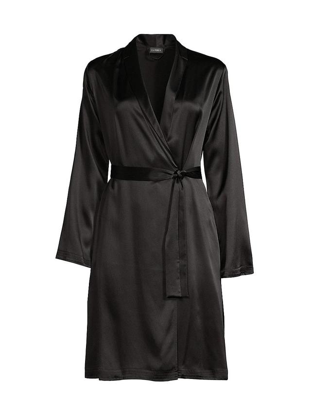 Womens Silk Short Robe Product Image