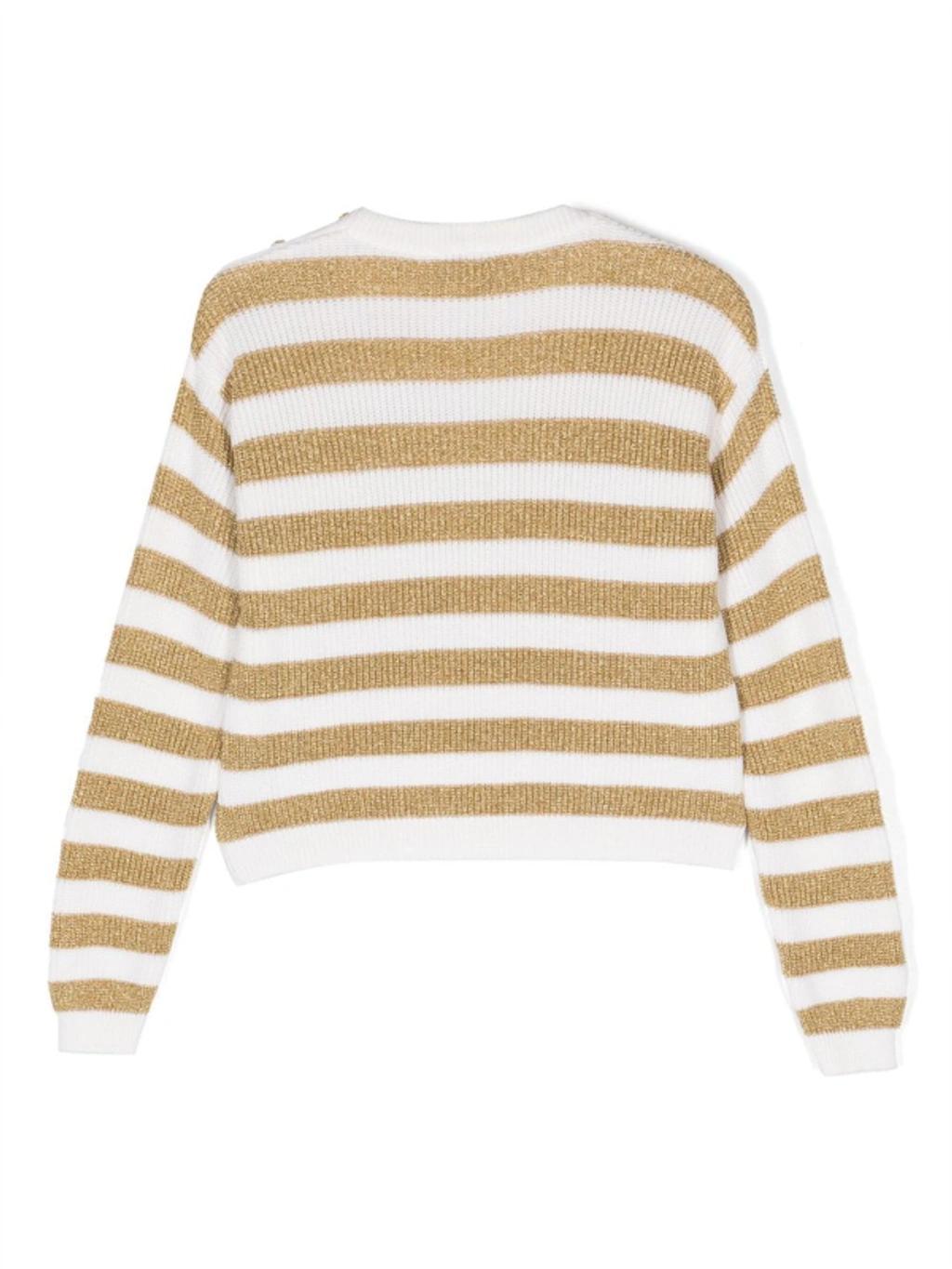 Stripe-pattern Jumper In Ivory Product Image