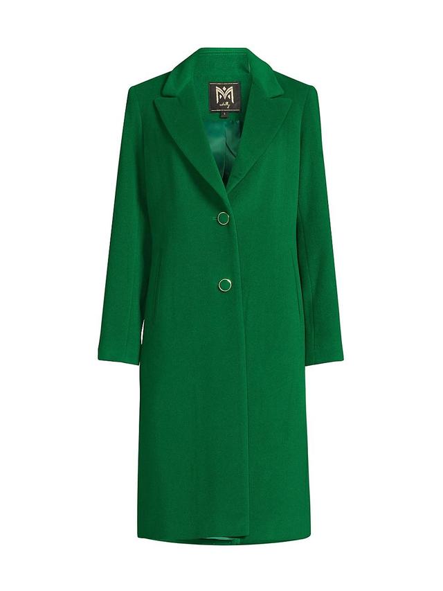 Womens Wool-Blend Single-Breasted Coat Product Image