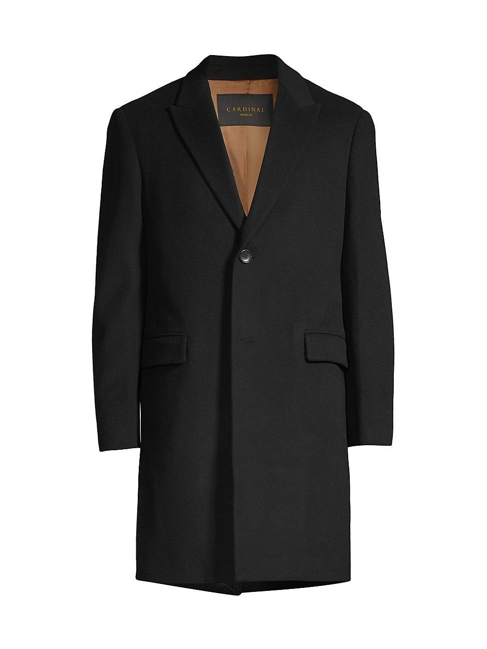 Mens Sutton Wool Single-Breasted Coat Product Image