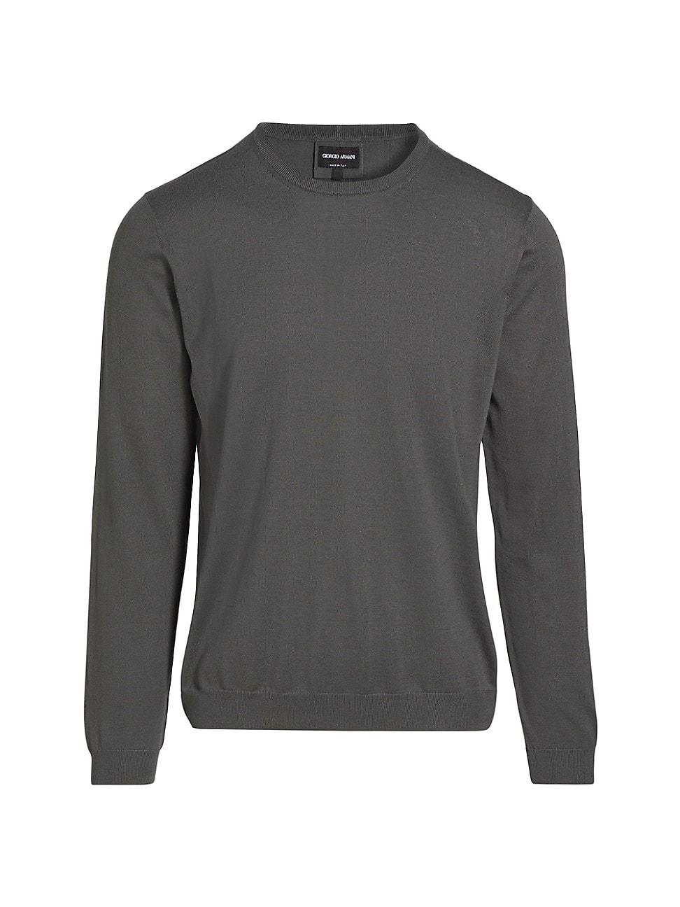 Mens Silk-Cotton Crewneck Sweater Product Image