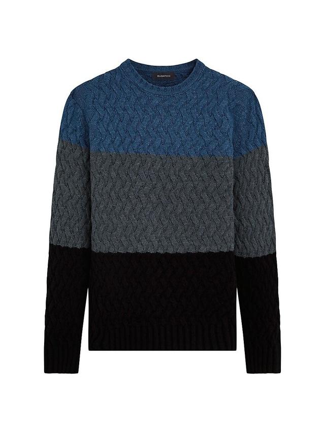 Mens Colorblock Knit Sweater Product Image