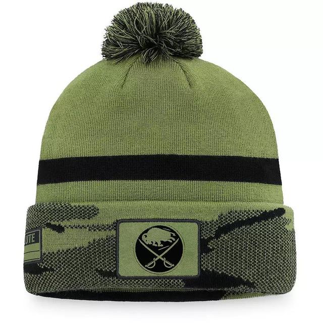 Mens Fanatics Branded Camo Dallas Stars Military Appreciation Cuffed Knit Hat with Pom Product Image