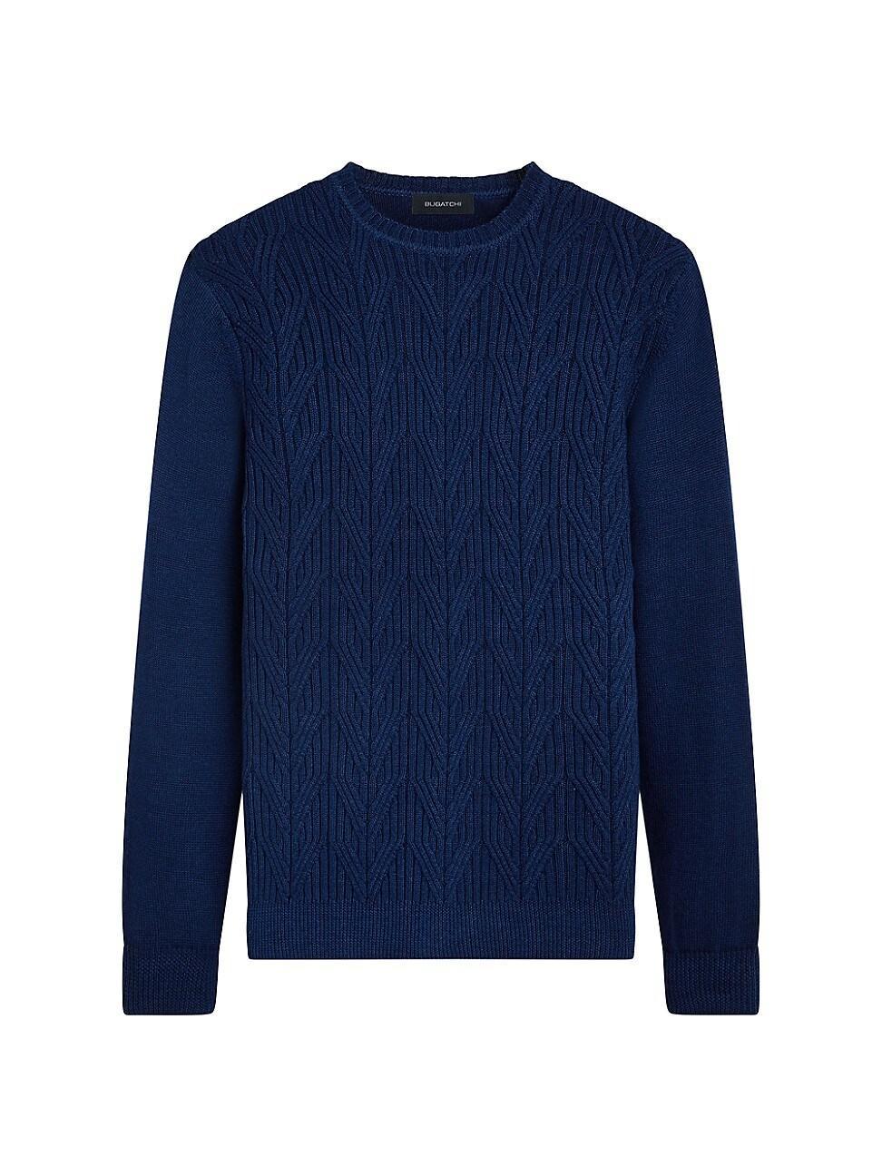 Mens Wool Knit Sweater Product Image