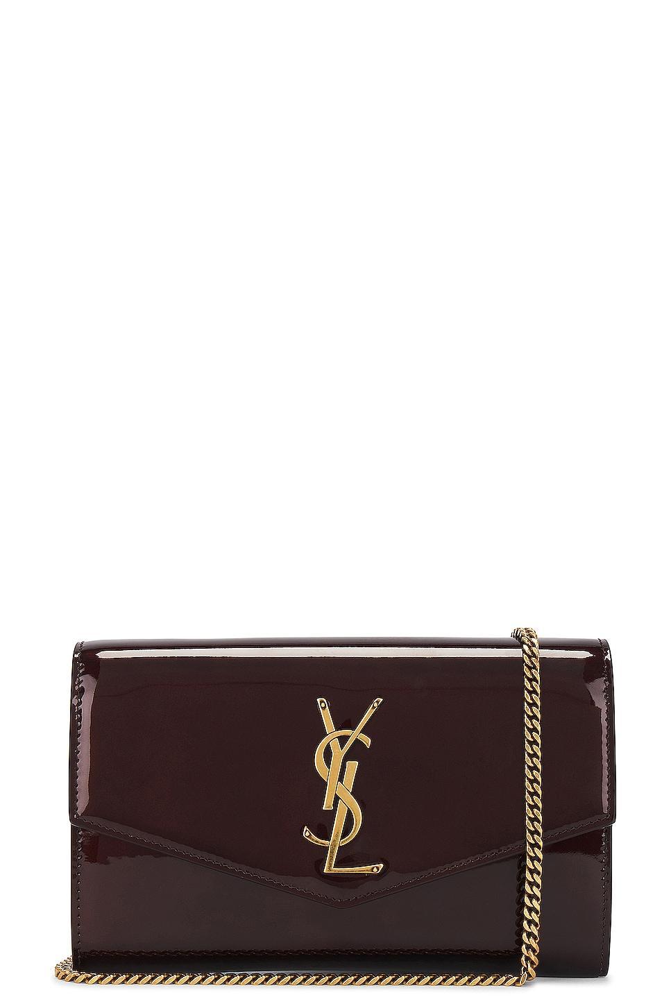 Saint Laurent Uptown Wallet On Chain Bag in Brown Product Image