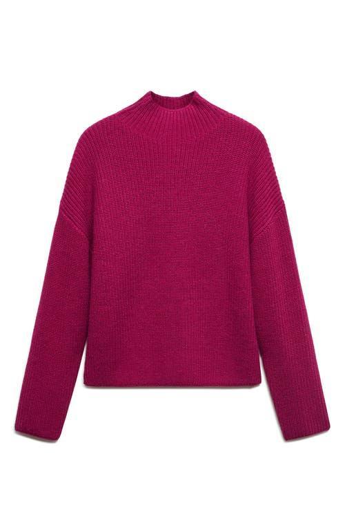 MANGO - Turtleneck knit sweater purpleWomen Product Image