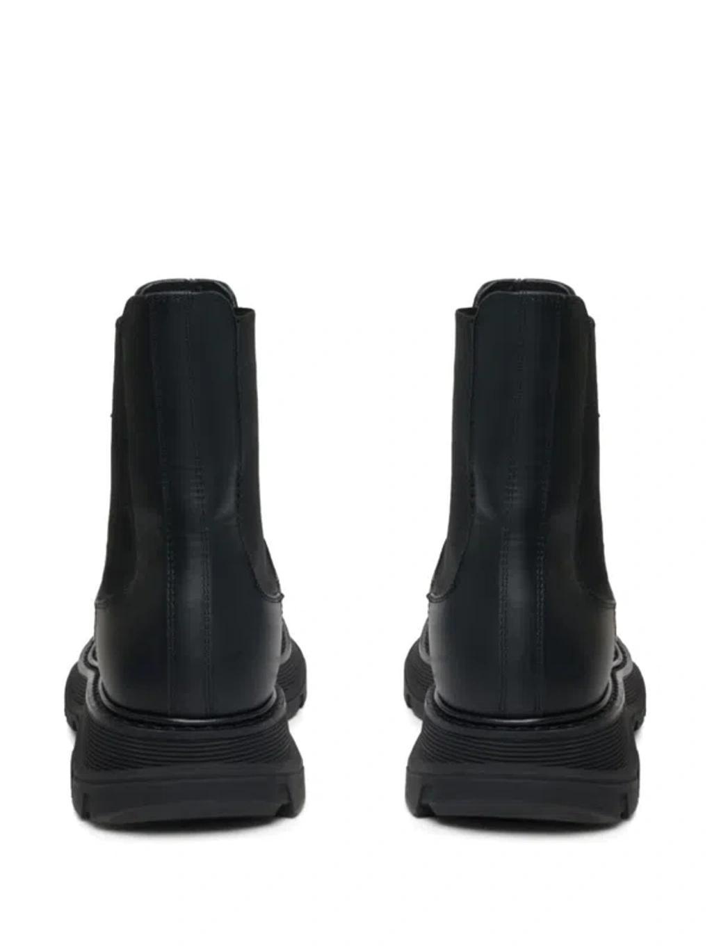 Alexander Mc Queen Leather Chelsea Boots Product Image