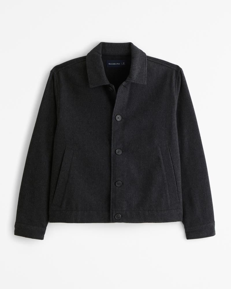 Wool-Blend Shirt Jacket Product Image